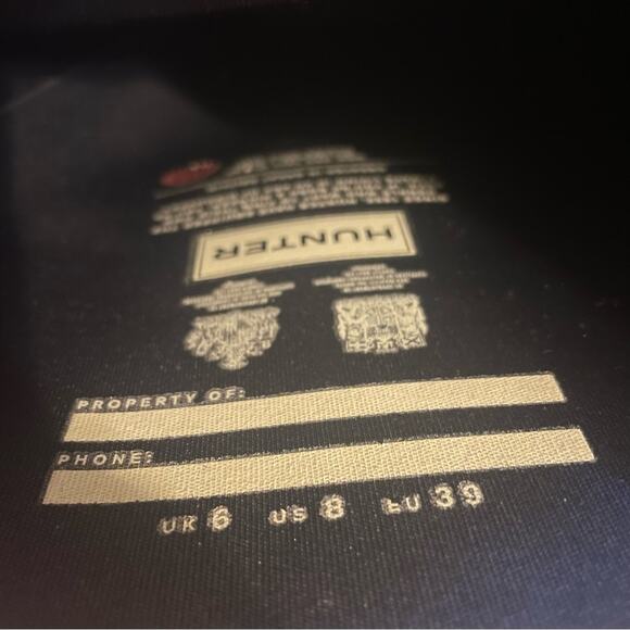 Hunter Navy Blue Tall Rainboot Size 8 - Picture 7 of 10